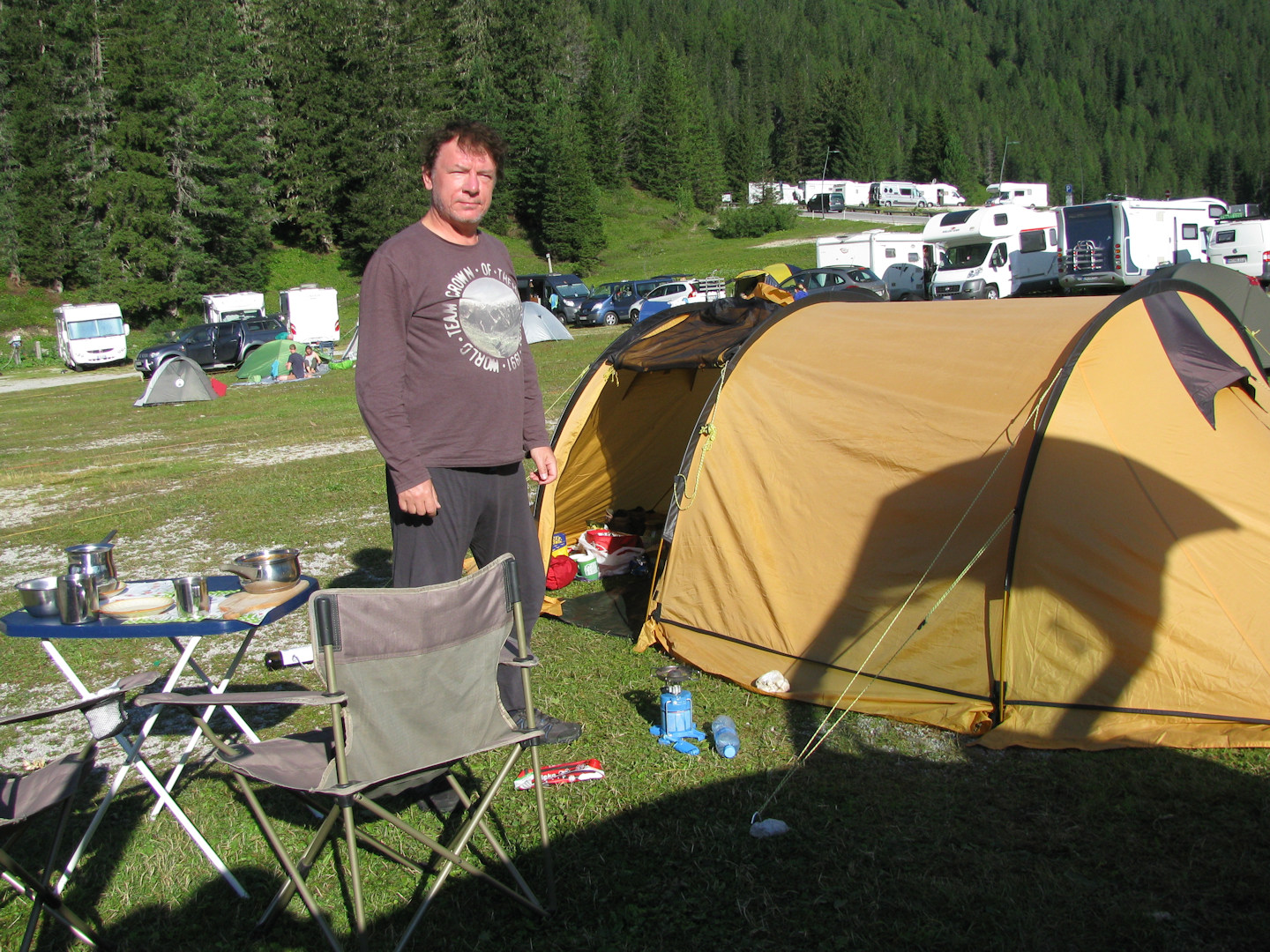 Dolomiry. Camping Alla Baita