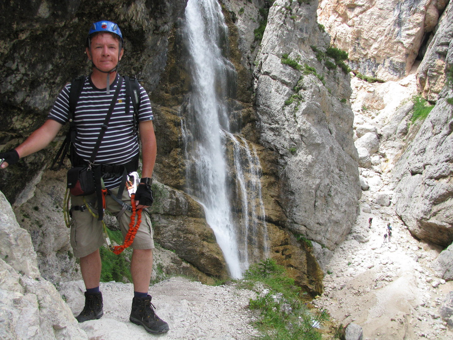Dolomity. Wodospady Fanes.