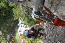Dolomity. Wodospady Fanes.