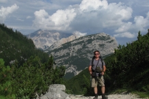 Dolomity. Wodospady Fanes.