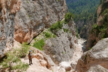 Dolomity. Wodospady Fanes.