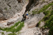 Dolomity. Wodospady Fanes.