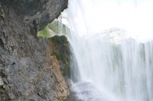 Dolomity. Wodospady Fanes.